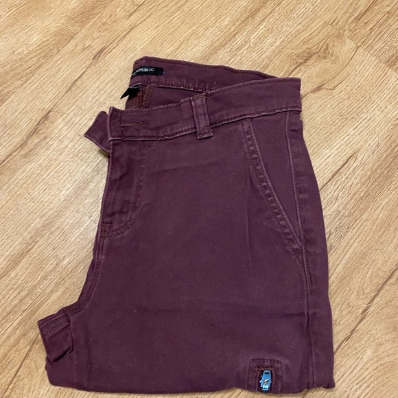 Banana Republic Red Denim Jeans - Picture 1 of 13